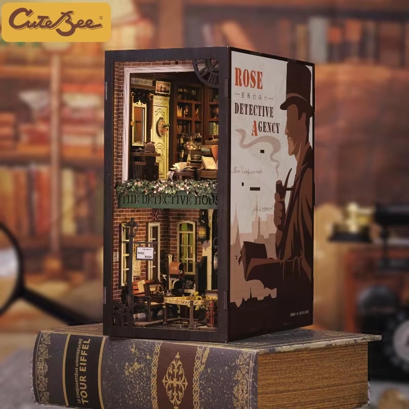 Woodworking Book - CUTEBEE Book Nook 3D Puzzle Kit