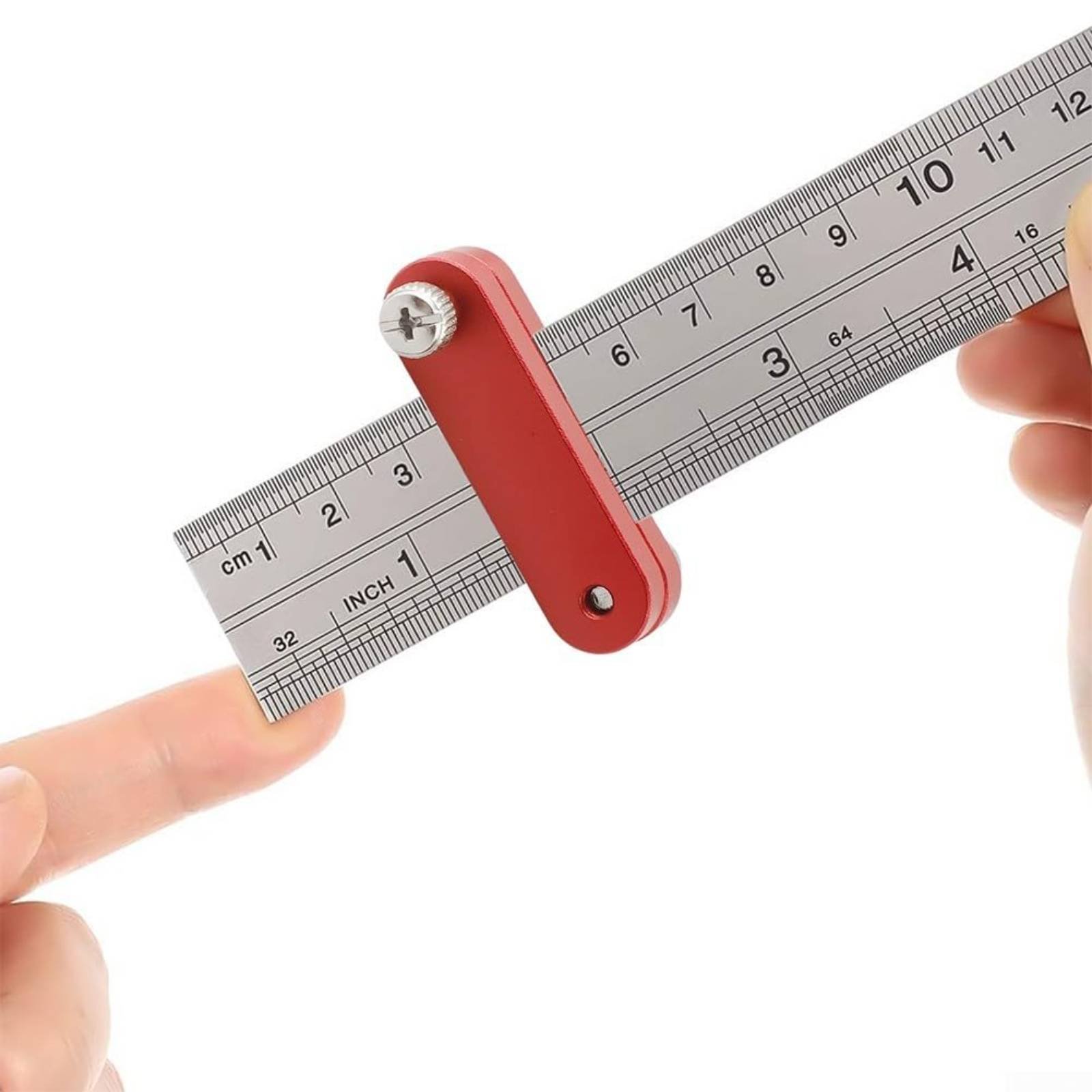 Woodworking Ruler - Blocco di Posizionamento Regolabile per Righello