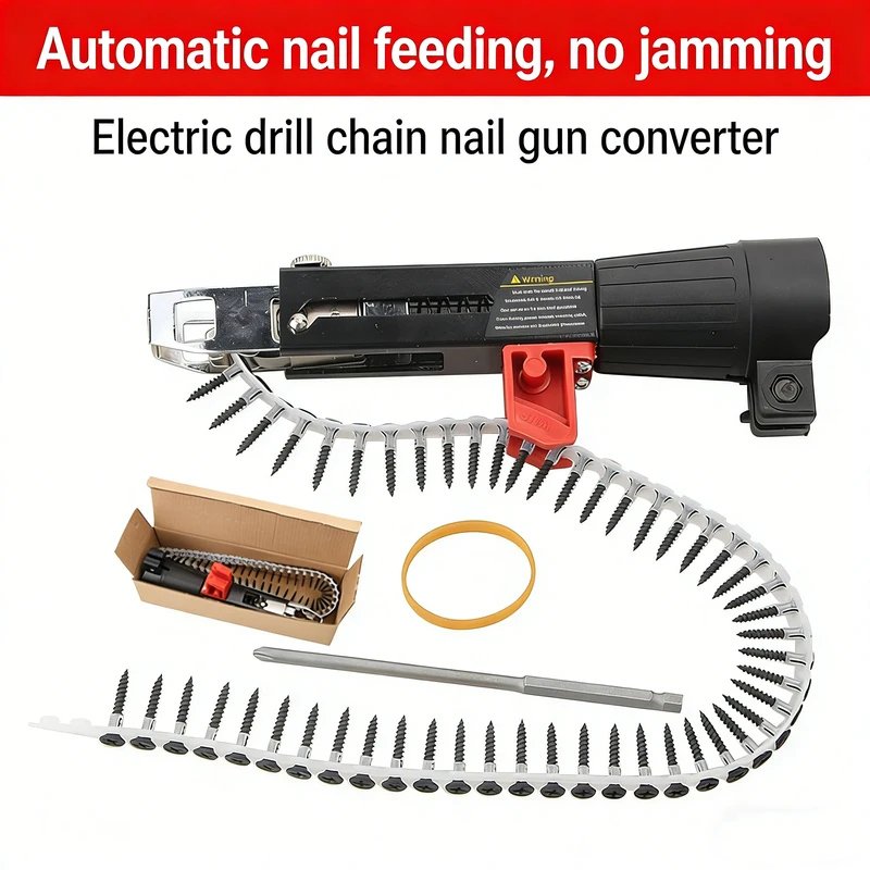 Woodworking Nail Gun - Adattatore per Avvitatore a Catena Automatica,
