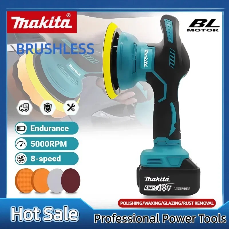 Woodworking Ai - Lucidatrice a batteria Makita con 8