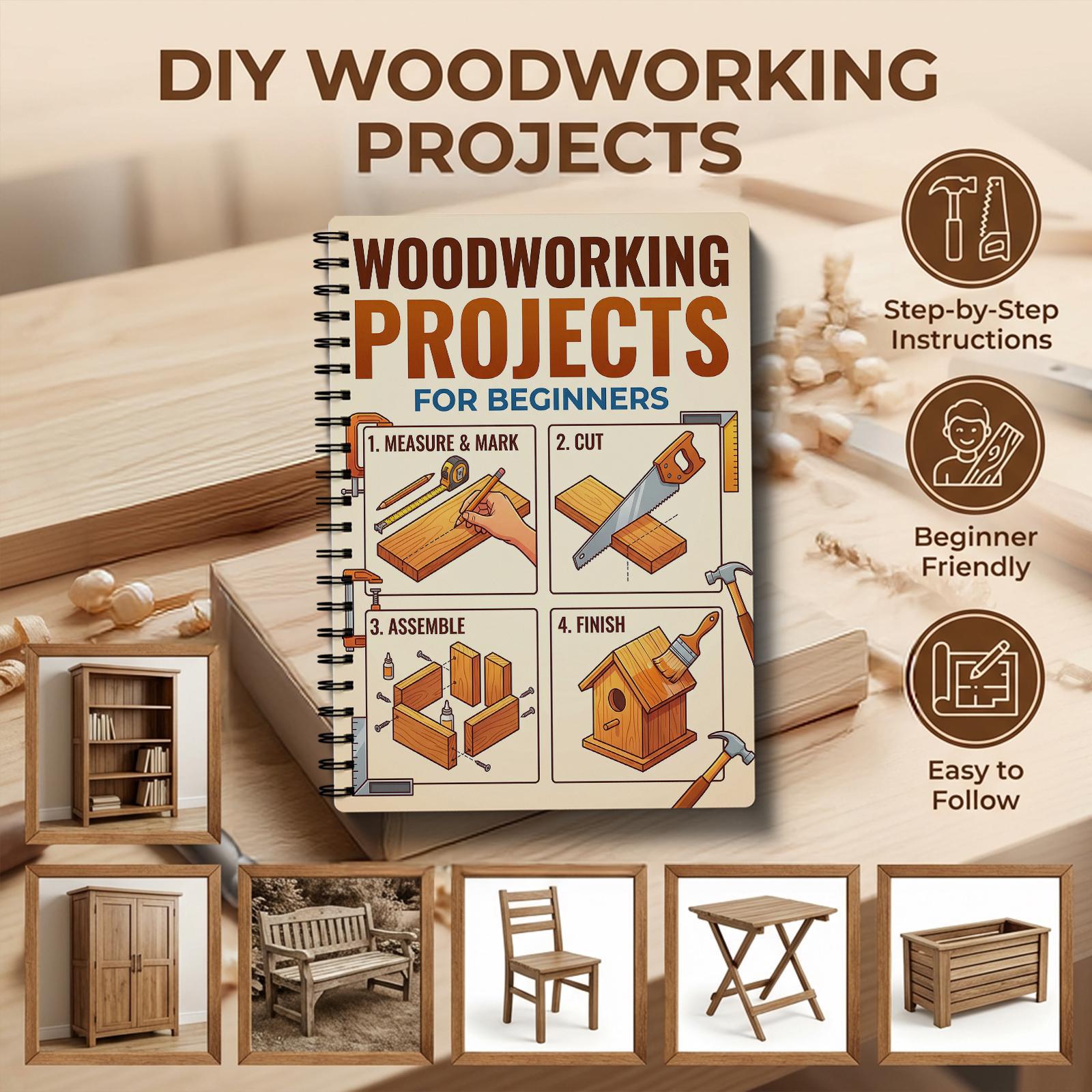 Woodworking Book - Libro di falegnameria per principianti: progetti