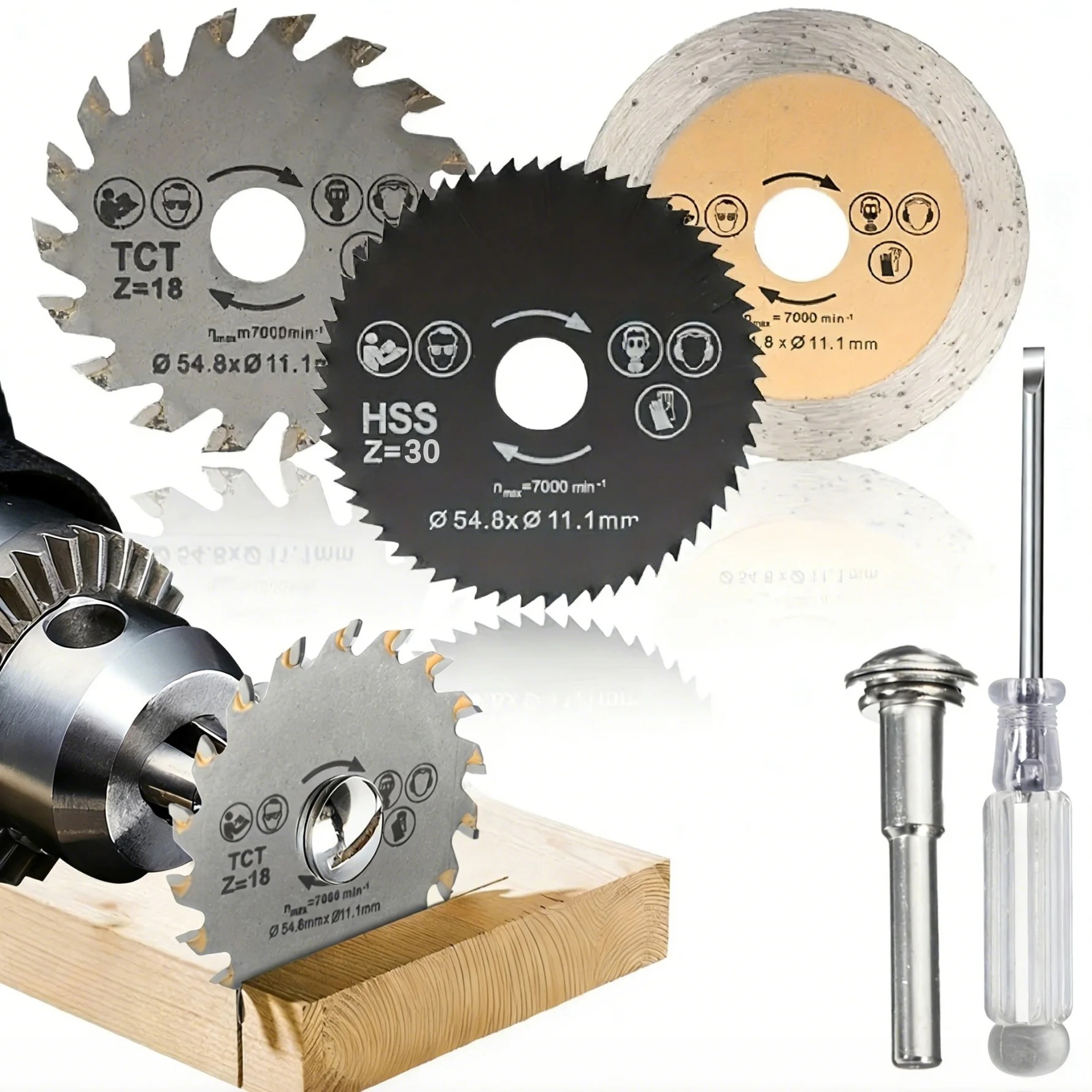 Band Saw Blade - Set di Lame Circolari Multifunzione, Dischi