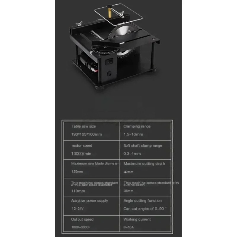 Micro piccola sega da tavolo l - Woodworking Electric Saw recensione e prezzo