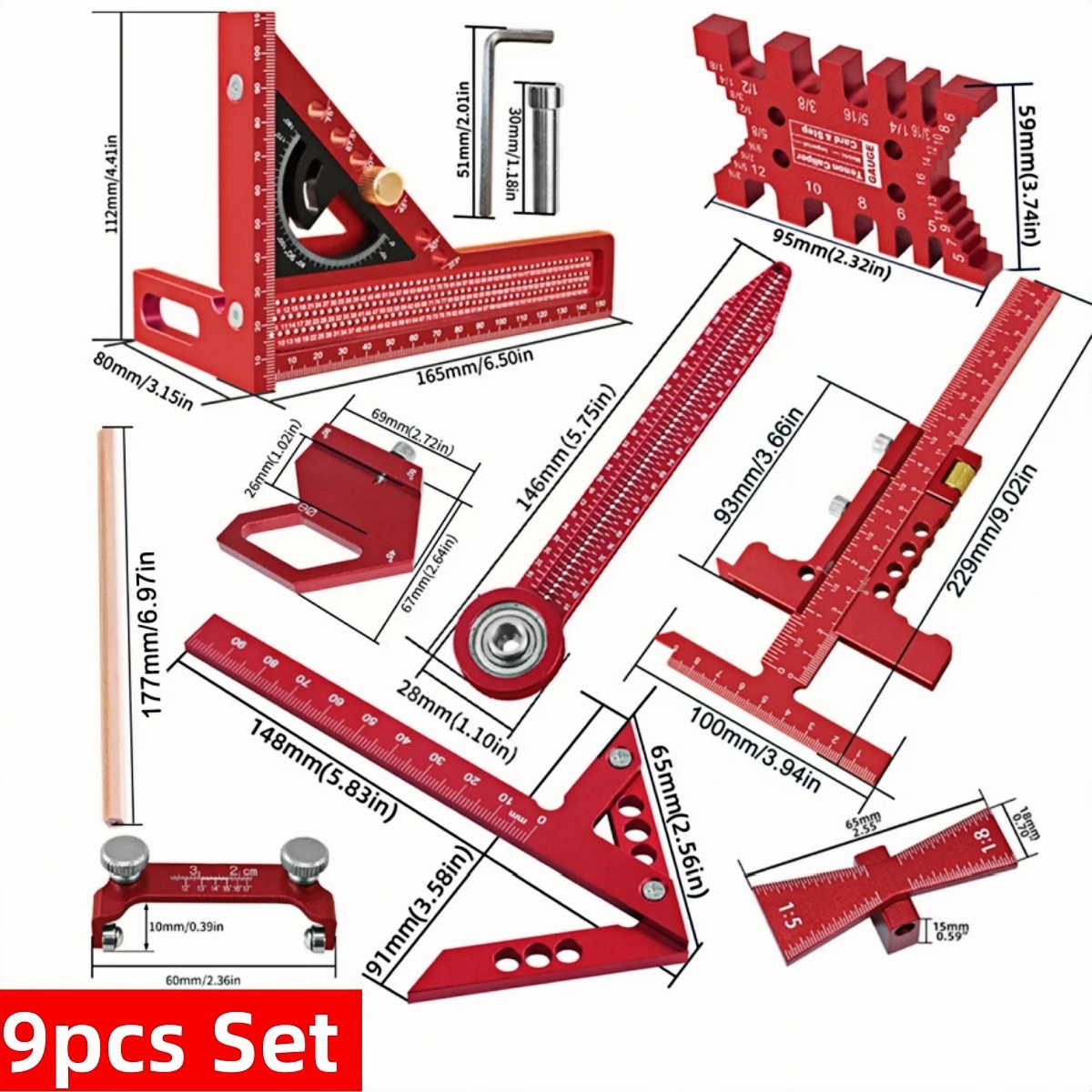 Set di strumenti di misurazion - Woodworking Free Plans recensione e prezzo
